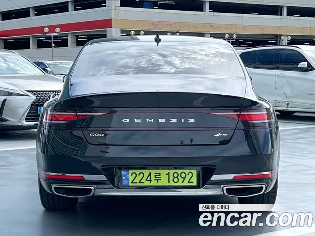 Genesis G90 Gasoline 3.5 Turbo e-S/C AWD LWB Black — пробег 102 300 км — фото 4 из 5