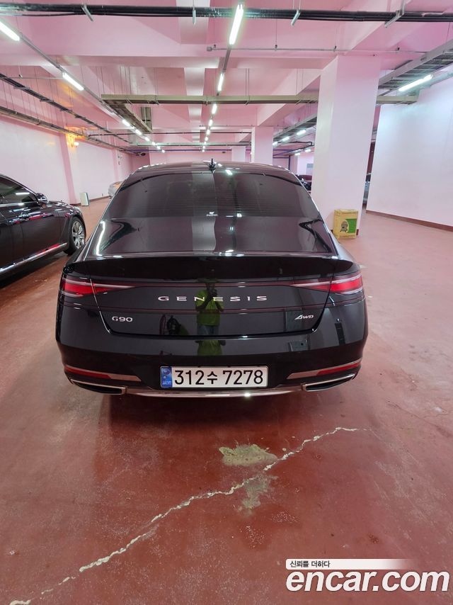 Genesis G90 Gasoline 3.5 Turbo e-S/C AWD LWB Black — пробег 20 800 км — фото 4 из 5